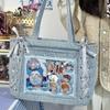 New Fashion Sweet Ita Bag Lolita Girl Transparent Shoulder Bag Women Large Capacity Ribbon Bow Tote Bag Cute DIY Display Handbag