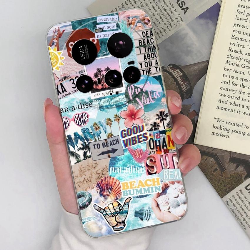 For Xiaomi Mi 10 11 12 15T 15 Ultra Cellphone Bags Retro checkered Patterns Transparent Silicone High Quality Shockproof Shell For Xiaomi Covers Cases