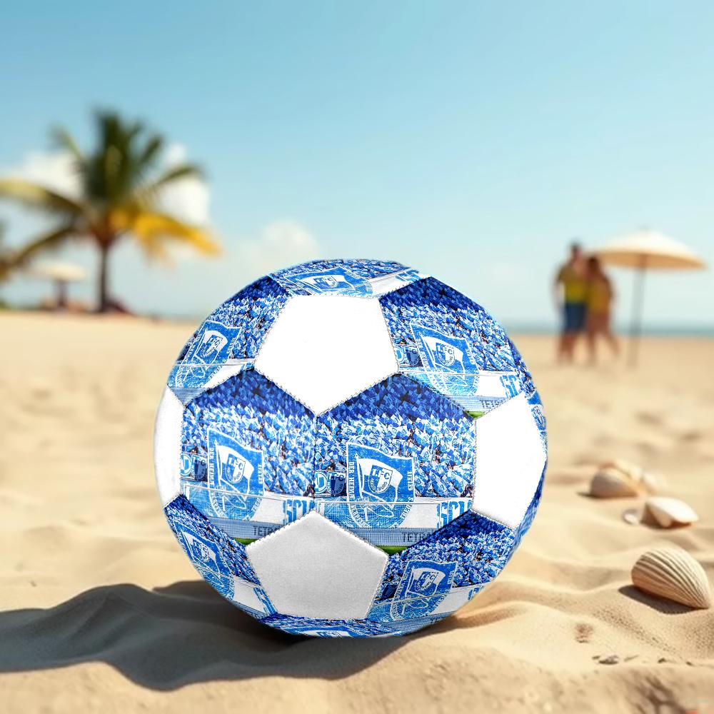 Pallone da Calcio FC Magdeburg, colorato, adatto a tutte le età, cucito a macchina, materiale PVC, qualità da competizione, durevole e ad alto rimbalzo