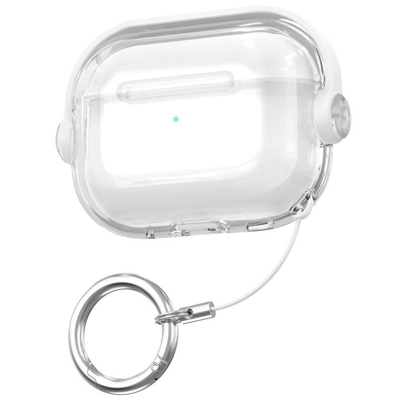 

Cover Airpods4 Noise Reduction Version Lock Anti-Lost Protective Case Airpods3 Earphone Case Anti-Fall 2 Generation 1 Generation Transparent and Cute Apple AirPods 1/2 White