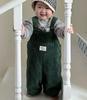 Korean Retro Corduroy Overalls for Infants - Cute & Versatile Autumn/Winter Jumpsuit for Boys & Girls