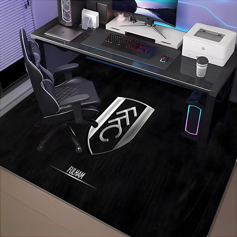 1PC Fulham Football Crest Floor Mat for Living Room, Game Rooms, Office, Bedroom, Office Floor Mat Playful Design, Christmas fan gifts