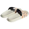 Adidas Originals Adilette Slides Thick Sole Outdoor Comfortable One-Piece Molded Non-Slip Slide Sandals Unisex Slides White Orange IE7744