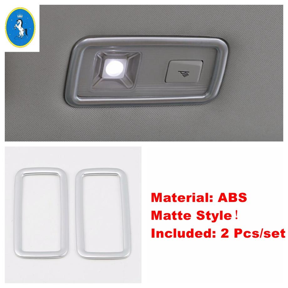 Matte Head Lights Lamp / AC Air Outlet / Water Cup Holder Cover Trim For VW Volkswagen Tharu / Taos 2018 - Car Accessories