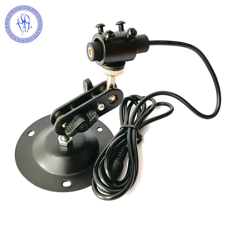 Focusable 650nm 50mW Red Line Diode Laser Module 3-5V 12x35mm with Adapter/Mount