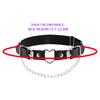 Women's Punk Heart Garter - Faux Leather Thigh Ring with Metal Heart Detail, Adjustable Leg Strap for Gothic Fashion and Cosplay