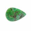Green Turquoise Pear Cabochon Gemstone, Natural Look Turquoise Stone, Loose Cabochon for Jewelry Making, Spiderweb Matrix Gemstone