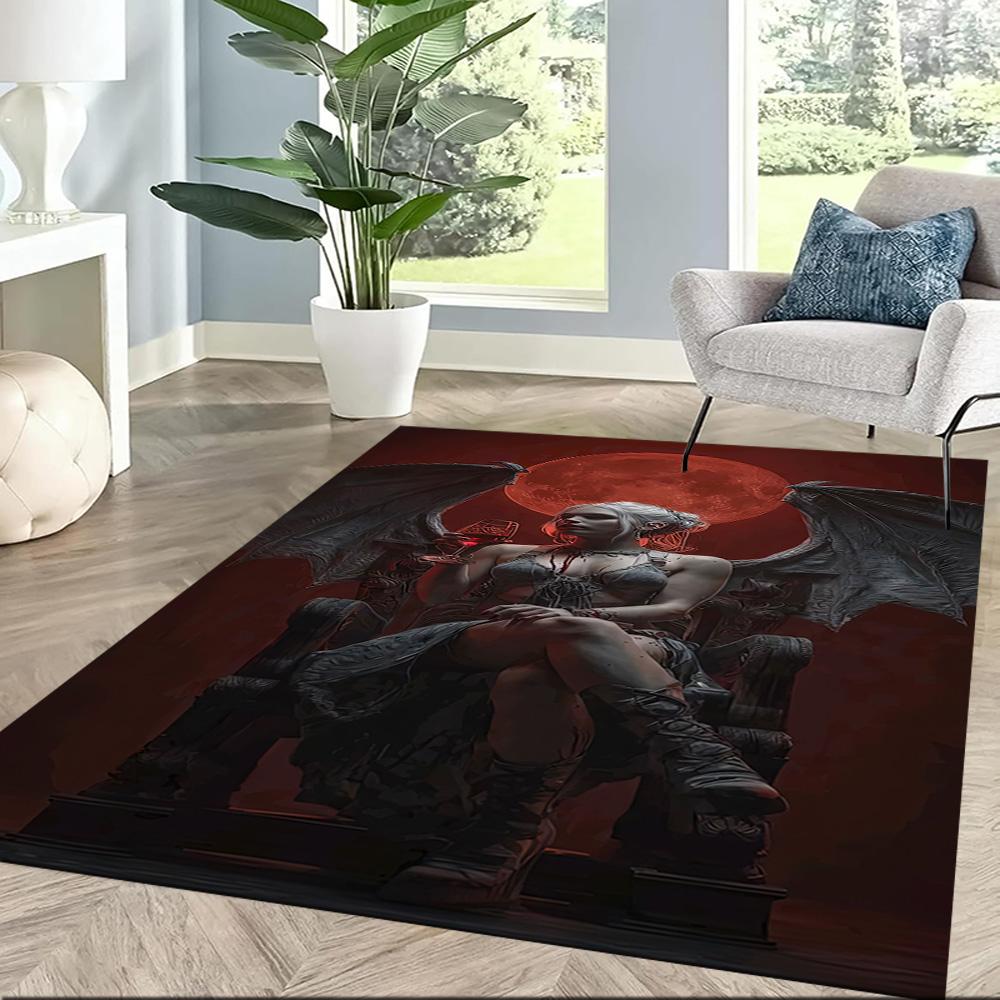 Gothic Style Carpet Perfect for Outdoor Study Room Dormitory Game Room Anti-slip Rug Office Home Decor Birthday/Christmas Gift
