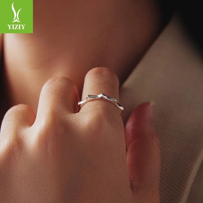 English Lettering Sun Ring Men'S And Women'S Sunshine Vitality S925 Sterling Silver High-End Ring Jewelry