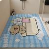 Bathroom Floor Mat Cartoon Wind Silk Ring Non-Slip Mat Shower For The Elderly And Children Bath Floor Mat Anti-Drop Mat Can Be