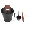 5L Aluminum Sauna Bucket with Long Wood Handle Ladle Sauna Accessories Kit for SPA Shower Outdoor Hot Spring
