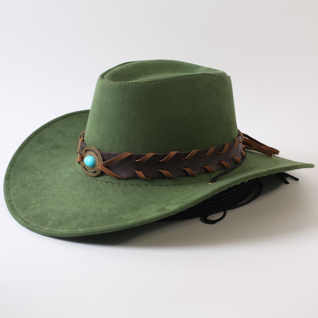 Popular European and American Classic Big-brimmed Western Cowboy Hat Men's and Women's Outdoor Fashion Anti-sun Cowboy Hat Jazz Hat