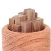 Yangyizhi Holz-Ätherisch-Öl-Diffusor, Buchenholz Aromatherapie Kleiner Runder Diffusor für Zuhause Büros Autos Yogaräume