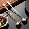 Wutuo Stainless Steel Long Handle Gourd Serving Spoon