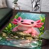 Multiple sizes Pink axolotl underwater Carpet for Living Room Bedroom Sofa Home Decor Rus Non-slip Floor Mat Luxury Gift