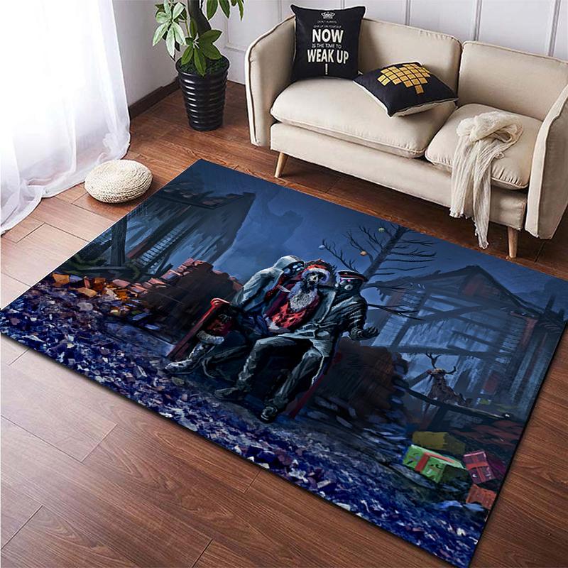 Covor mare cu imprimare HD de Crăciun, covor pentru sufragerie, dormitor, canapea, covorașe anti-alunecare, dropshipping Alfombras