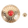 10PCS 30MM Screw Back Button Red Turquoise 8MM Screws Metal Concho Gold Flower Metal Turquoise Button Purse Craft