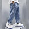 Boys' Jeans Spring and Autumn Pants Children's Loose Casual Handsome Boys' Pants Trendy