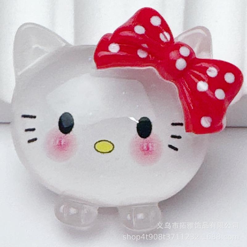 5 Pcs New Cartoon Transparent Animal Head Series Resin Scrapbook Diy Jewelry Party Children Gift Hairpin Accessories A30