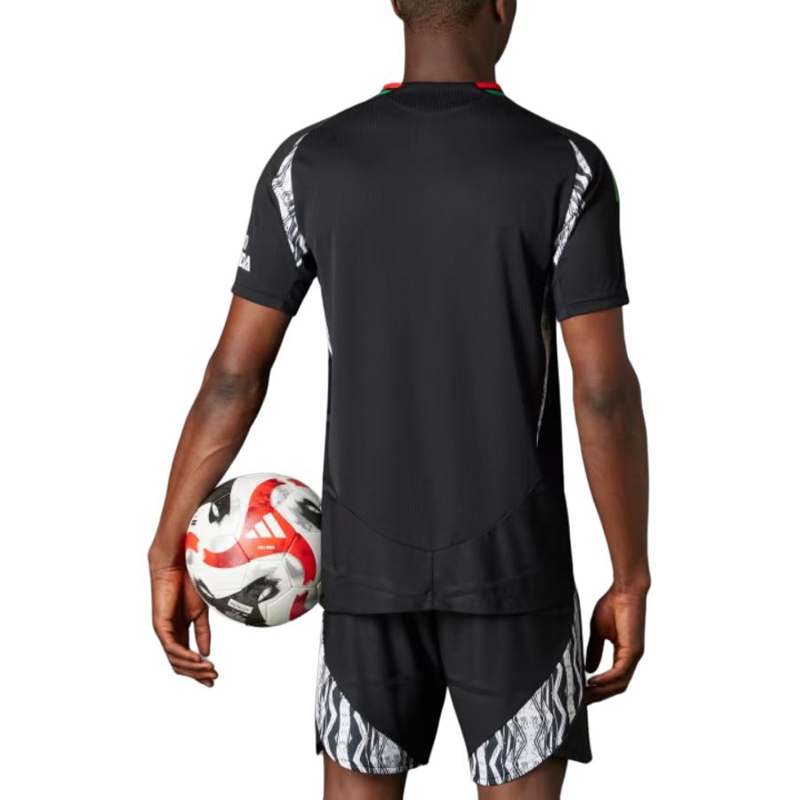 Adidas Arsenal 24/25 Away Authentic Jersey Comfortable Stylish Slim Fit V-Neck Short Sleeve Player Version Football Shirt Men Jersey Black IT6147