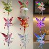 Simulation 2D Acrylic Pendants Sparkling Christmas Tree Decorations Car Rearview Mirror Charms Ornament for Holiday Decoration