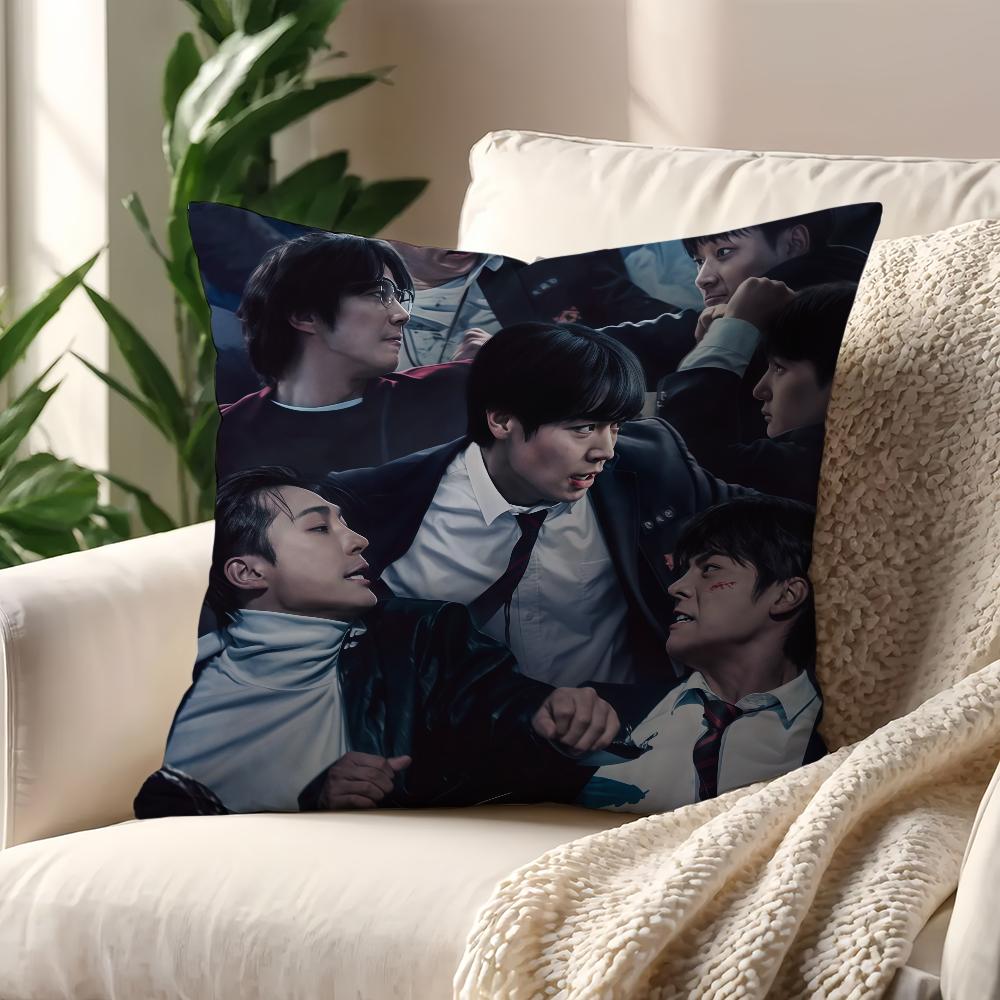 

Фильм W-Слабый герой Класс 2 Наволочка для подушки Подушка Диван Принт Украшение Комната Дом Офис Кофейня Автомобиль Скандинавская Простота 22x22Inch