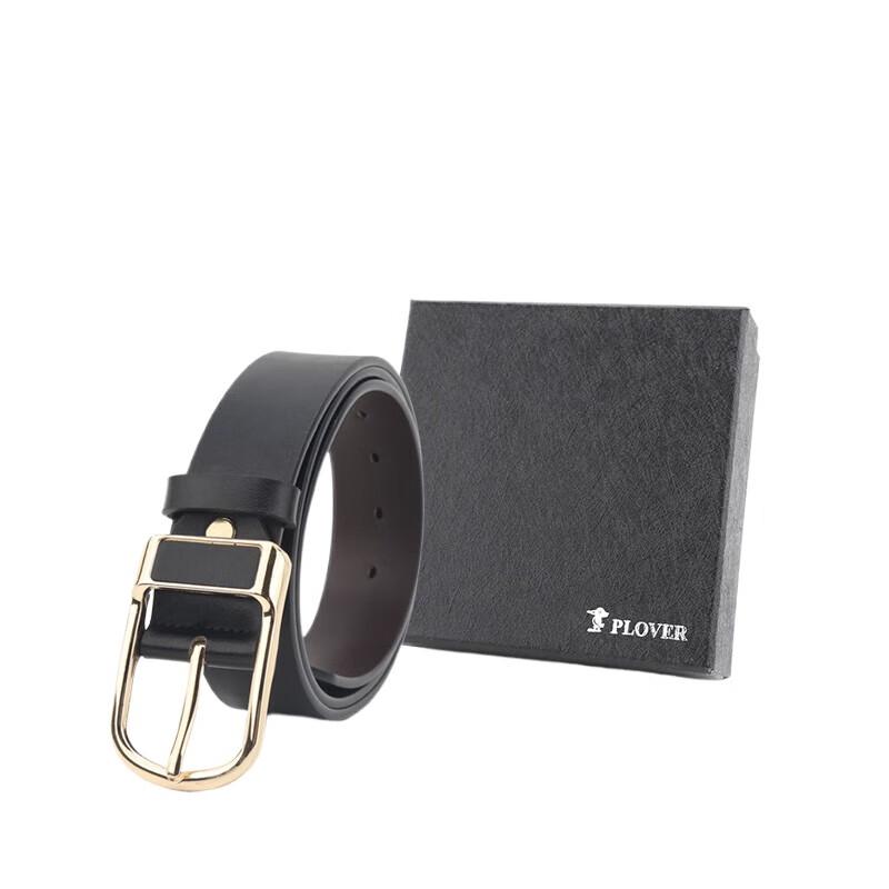 Мужской кожаный ремень PLOVER с пряжкой-булавкой