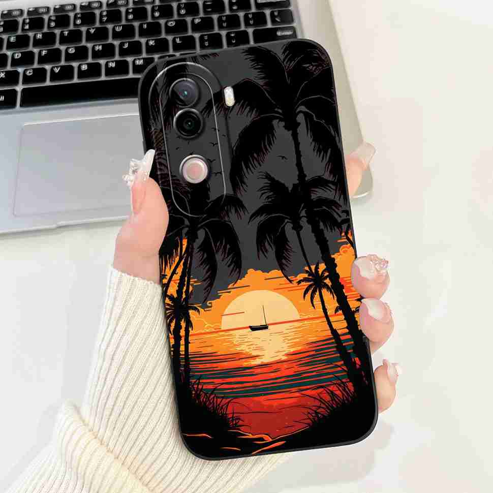 Flower Cover For Vivo V40e Case Soft Silicone Phone Back Cover Casing For Vivo V 40e V40e 4G V2403 Coque TPU Fundas
