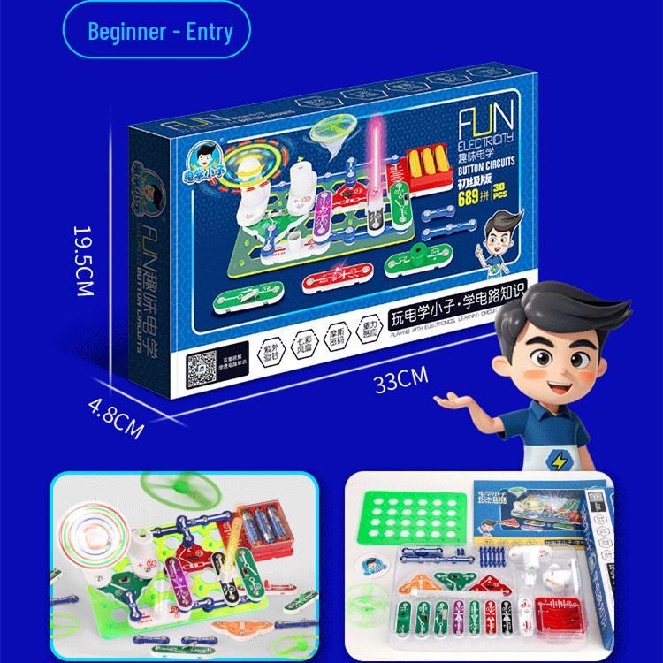 Children's Science Experiment Kit: Electronic Building Blocks & Circuit Toy Set