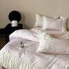 Cotton French Printing Four-piece Girl Heart Quilt Cover Cotton Bed Sheet Bedding