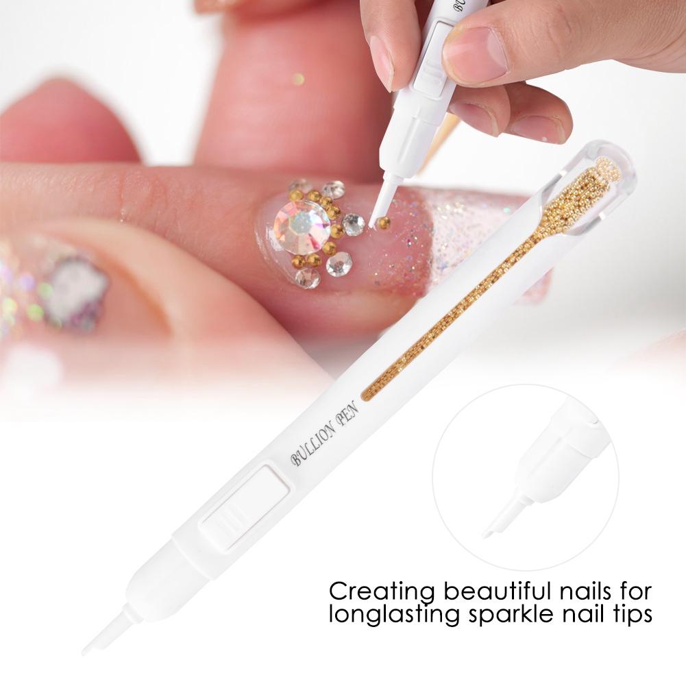 Nailart Bullion Pen Metallperlen Punktierstift Malstift Zeichenstift DIY Maniküre Dekorationen