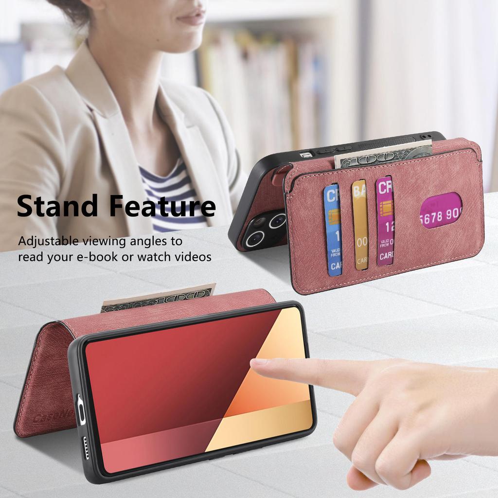For Xiaomi Redmi Note 13 Pro 4G/Poco M6 Pro 4G Magnetic Case CASENEO Detachable Leather Phone Wallet Cover