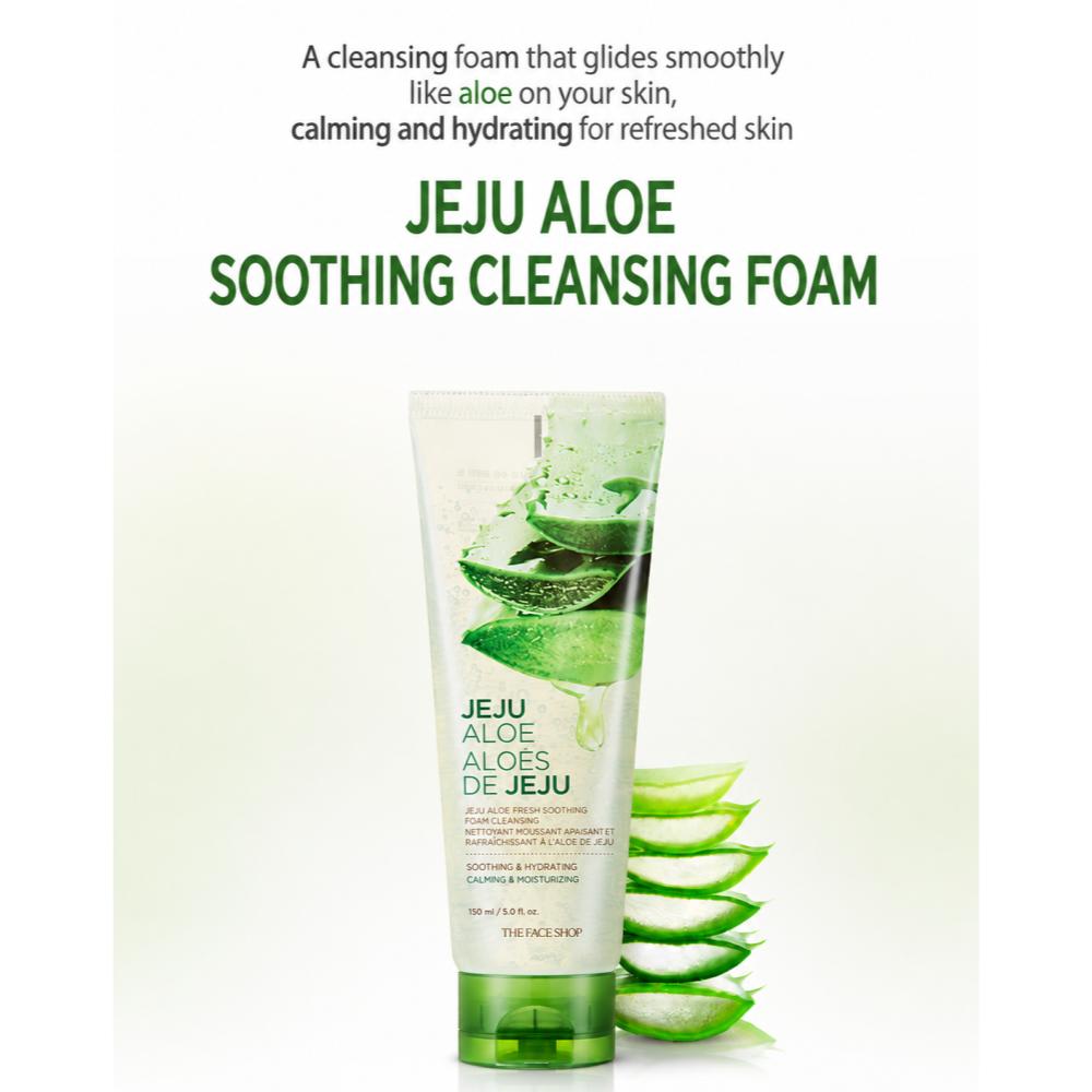 [The Face Shop] Jeju Aloe Soothing Foam Cleanser 150ml