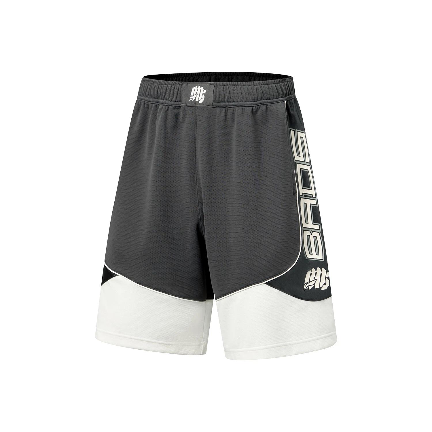 Li-Ning Badfive Quick-Dry Color Block Letter Basketball Shorts Men shorts AAPW045-4 M