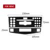 Carbon Fiber Refit Car Interior Stickers Air Conditioning CD Control Panel Decal Covers For Mercedes C Class W204