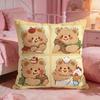 Butter BBears Cute Cushion Cover Premium Comfort Reversible Pillow Cove Two In One Design For Any Room  Car Interior