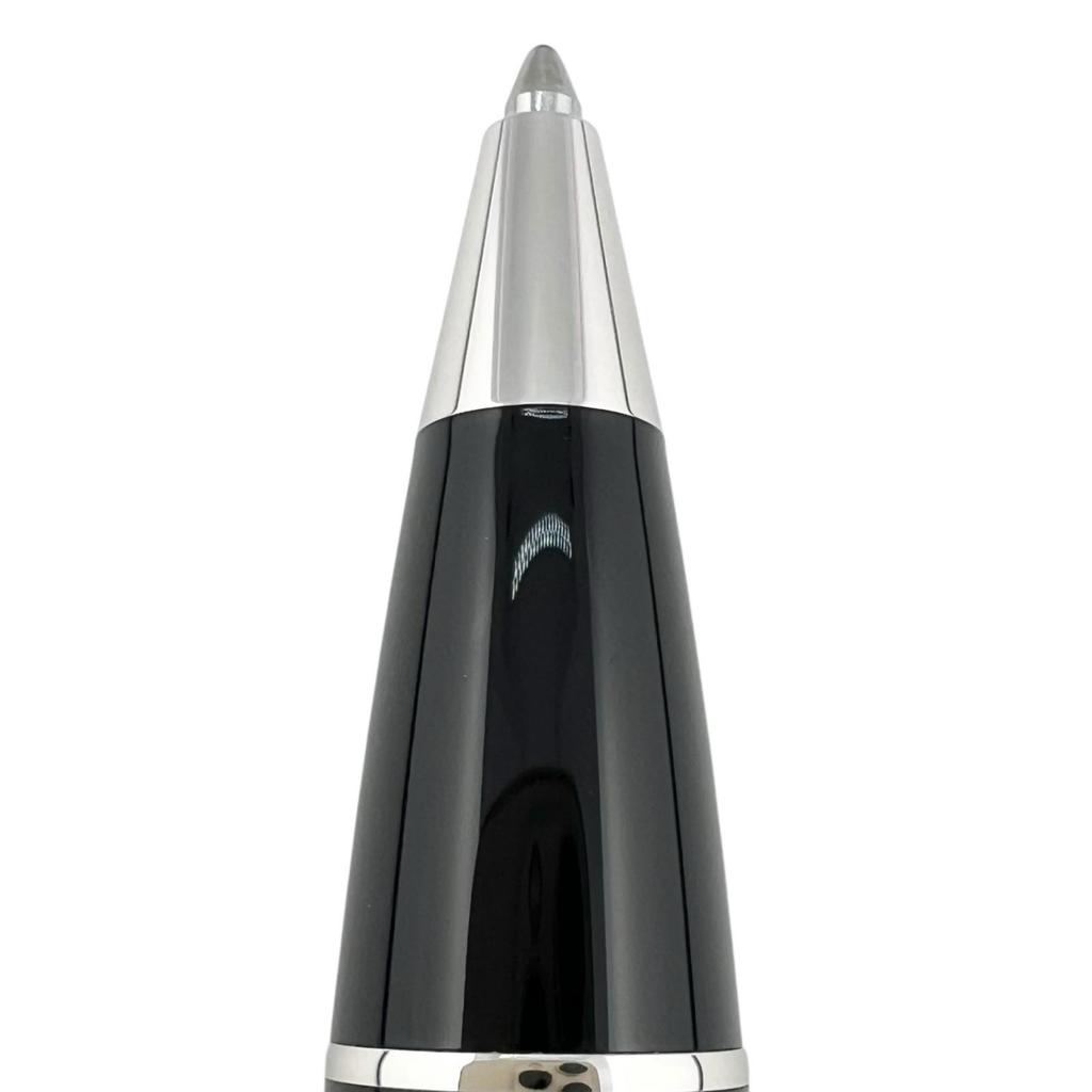 Excellent MONTBLANC Ballpoint pen Starwalker Resin White Star Twist Type Black Used