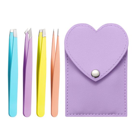 

Эффективные пинцеты для накладных ресниц. Легко носить с собой. Практичный косметический инструмент. фиолетовый