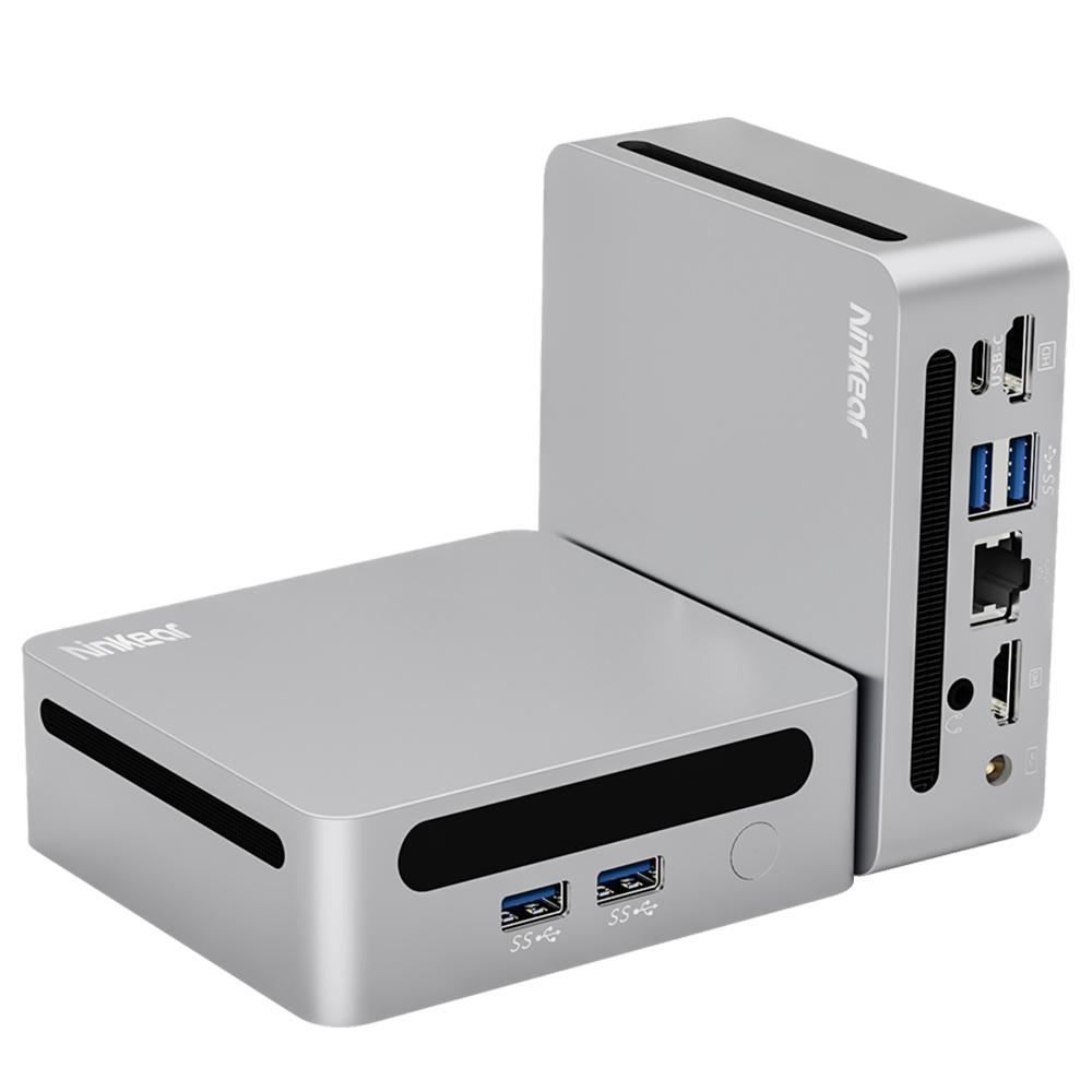 Ninkear N4 Mini PC, AMD Ryzen 5 4600H 6 Cores Max 4.0GHz, 16GB RAM 512GB SSD, Type-C (8K)+ 2*HDMI (4K)
