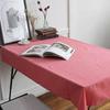 Soft Biowashed Linen Tablecloth - Cherry 125x125