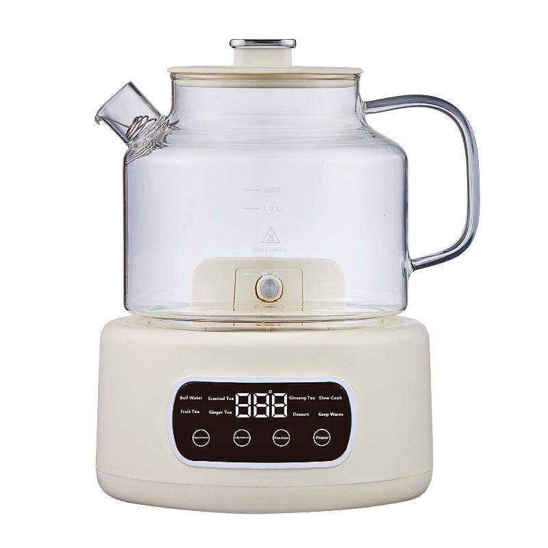 110V Glass Tea Kettle: Health Pot for Office and Home, Compatible with US, European, and British Standards.