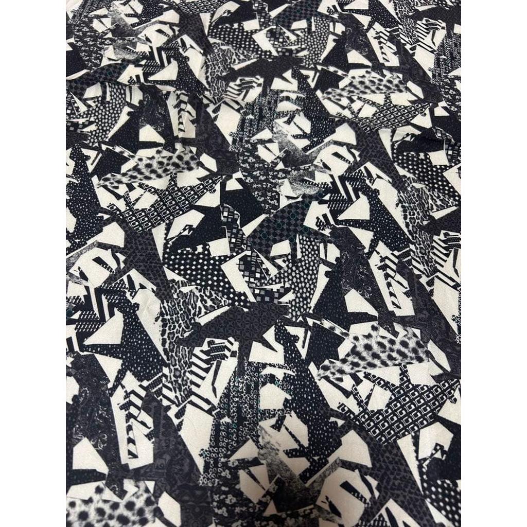 Used ALCOLLAGE Handkerchief Navy Scarf