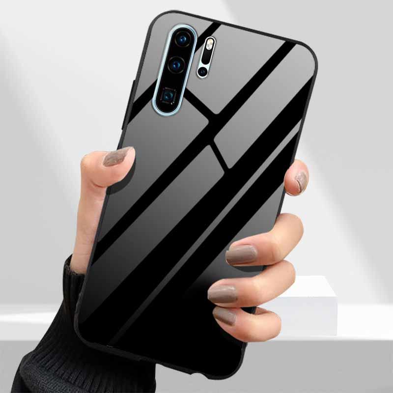 Tempered Glass Phone Cases for Huawei P30 Pro P20 P 30 P40 Lite P50 P60 Pro P30Lite P 20 60 Cover Hard PC Back Coque Shell Capa