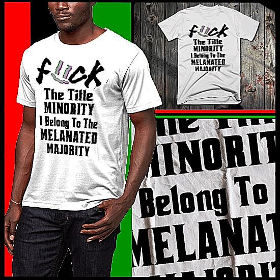 

Melanin Majority T-Shirt Black History African Melanin African Pride Freedom tee L