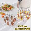 Round Hanging Skewers Rack Thickened Kitchen Oven Air Fryer Barbecue Grill Stainless Steel Household Outdoor BBQ Hanging Rack