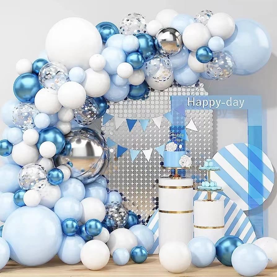 Blue Balloon Set Opening Arrangement Balloon Decoration Indoor And Outdoor Balloon Chain Shopping Mall Decoration Supplies