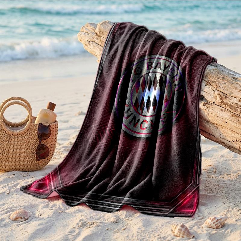 Asciugamano da Spiaggia in Microfibra con Stampa Bayern Monaco Asciugatura Rapida Assorbente Grande Asciugamano per Spiaggia Nuoto Viaggio