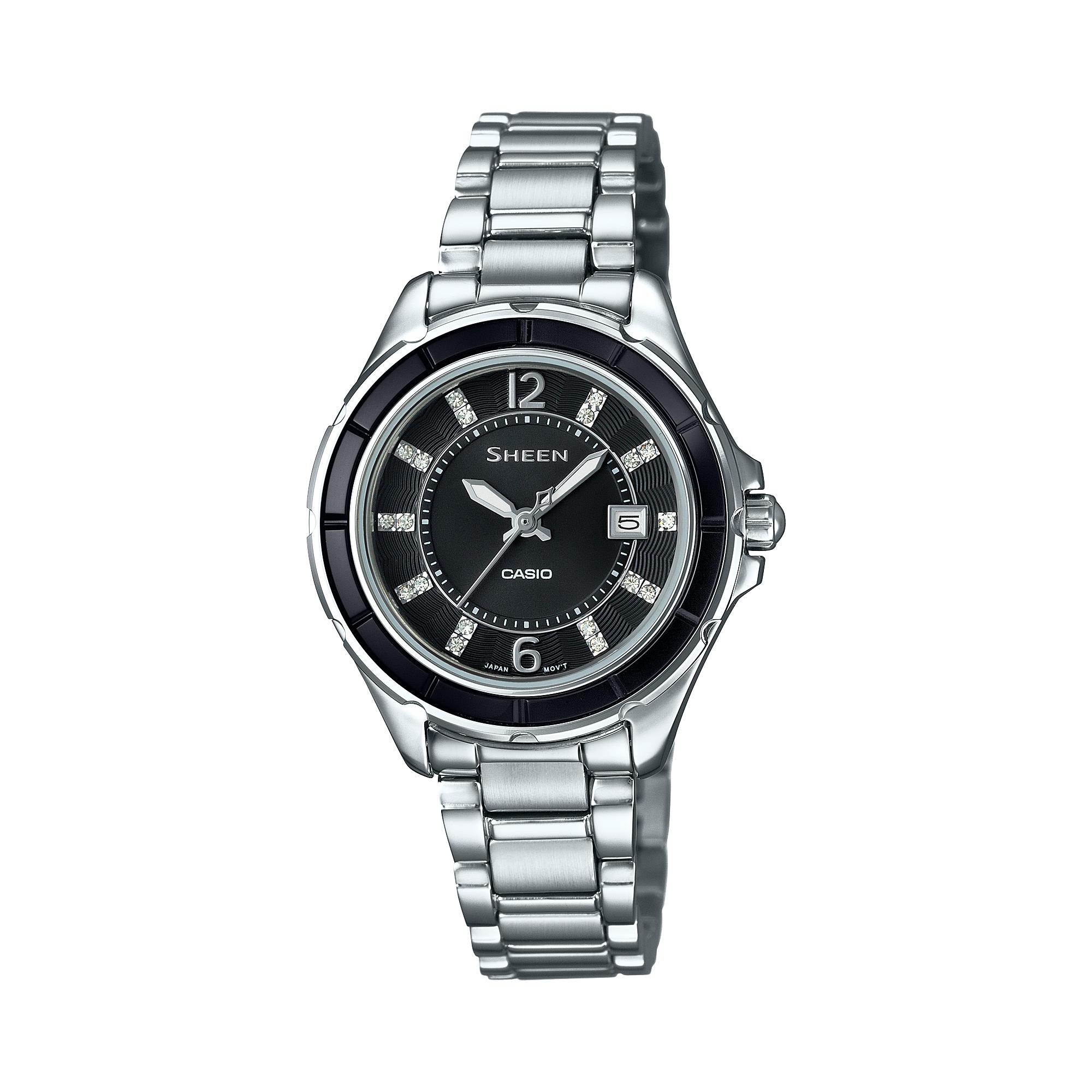 

Casio Men s Water Resistant Analog Quartz Watch SHE-4045D-1A чёрный