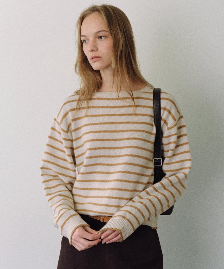 Yulago Merino Wool Stripe Knit
