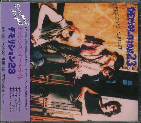 

CD DEMOLITION 23. - Nothin s Alright PHDR908PROMO Renegade Nation 1994 Japan Rock Used